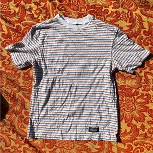 Short Sleeve Vintage Rainbow Striped Tee